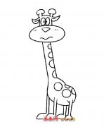 卡通简笔画:长颈鹿3