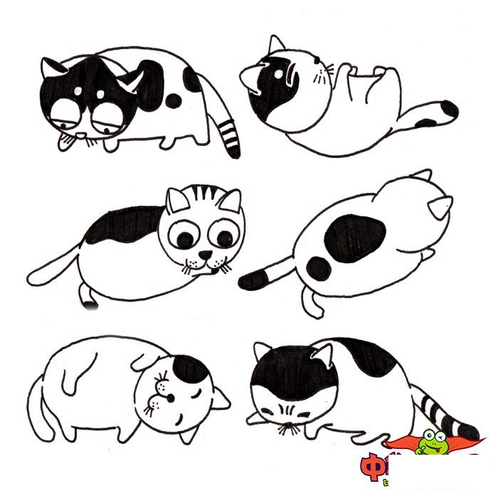 简单又漂亮小猫怎么画,小猫咪简笔画图片大全