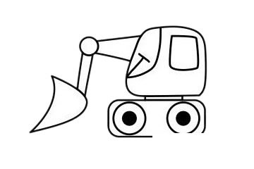 推土机简笔画图片