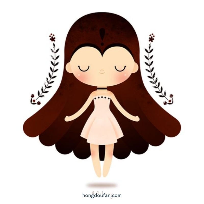 长头发的漂亮妈妈！妈妈简笔画大全 简笔画 第5张