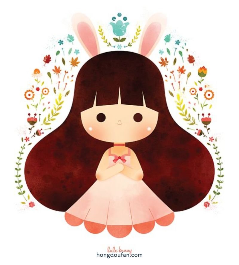 长头发的漂亮妈妈！妈妈简笔画大全 简笔画 第6张