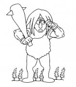 卡通巨人人物简笔画步骤图片大全