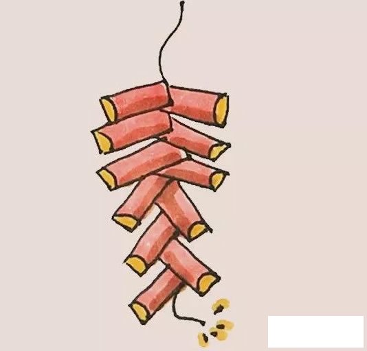 鞭炮简笔画