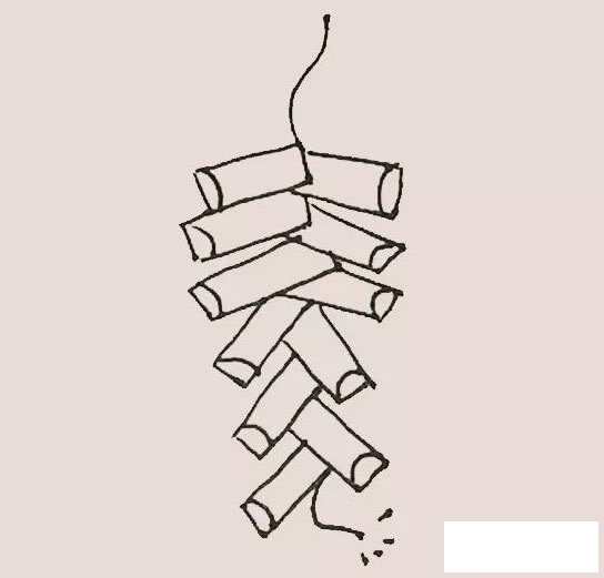 鞭炮简笔画
