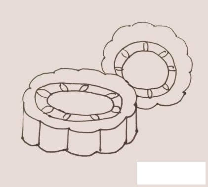 月饼简笔画