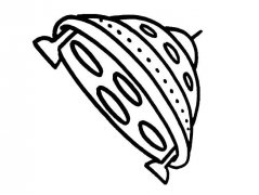 飞碟交通工具简笔画步骤图片大全