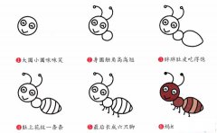 蚂蚁简笔画画法_怎么画蚂蚁的简笔画