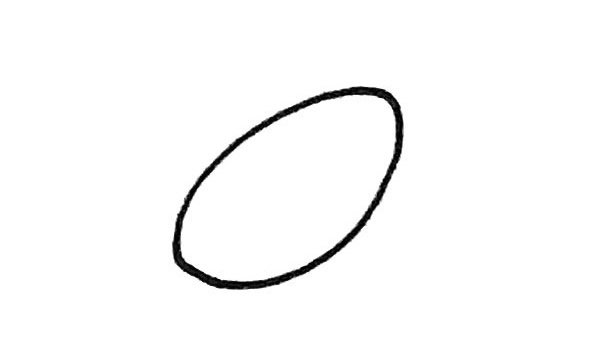 莲藕简笔画步骤1