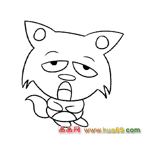 简笔画:可爱的狼4