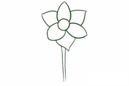 水仙花简笔画图片