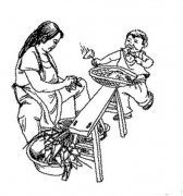 怎么画端午节情景:妈妈包粽子简笔画的教程