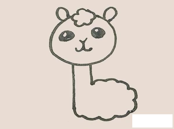 羊驼简笔画图片