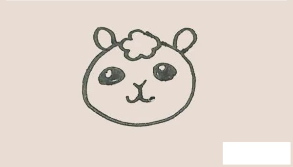 羊驼简笔画图片