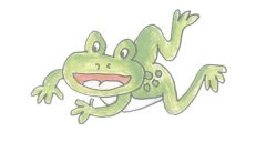 青蛙简笔画彩色画法步骤图解