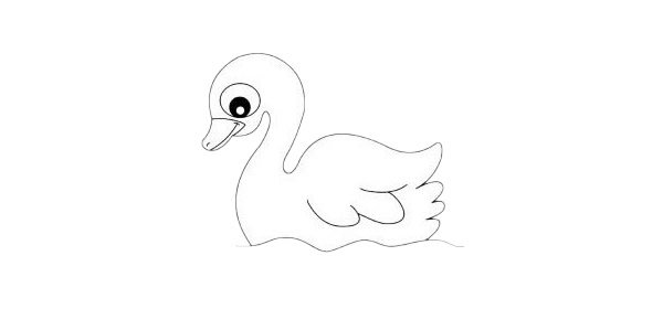 大白鹅简笔画图片