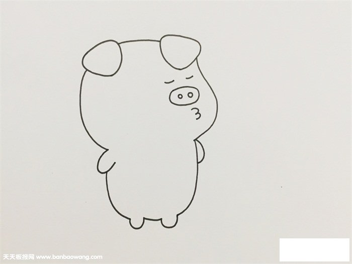 怎么画猪