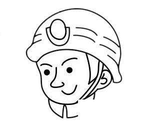 消防员简笔画图片