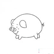 可爱的小肥猪简笔画
