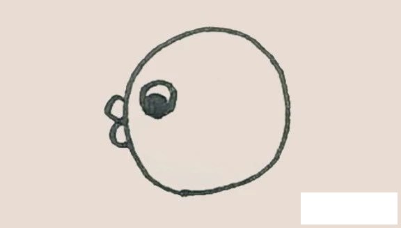 河豚简笔画的画法步骤图