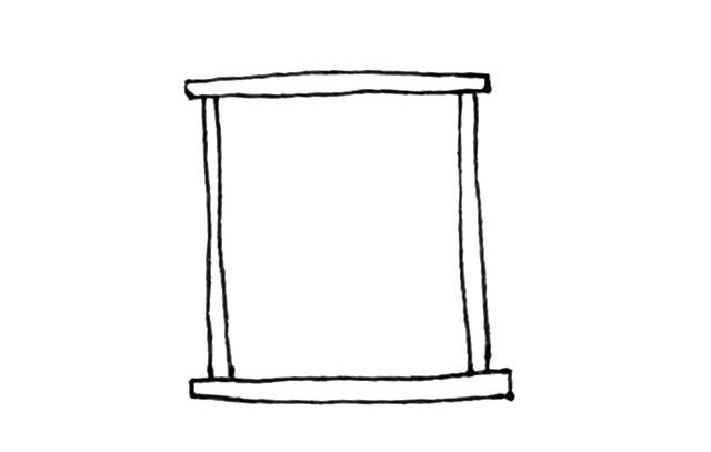 书架简笔画步骤图