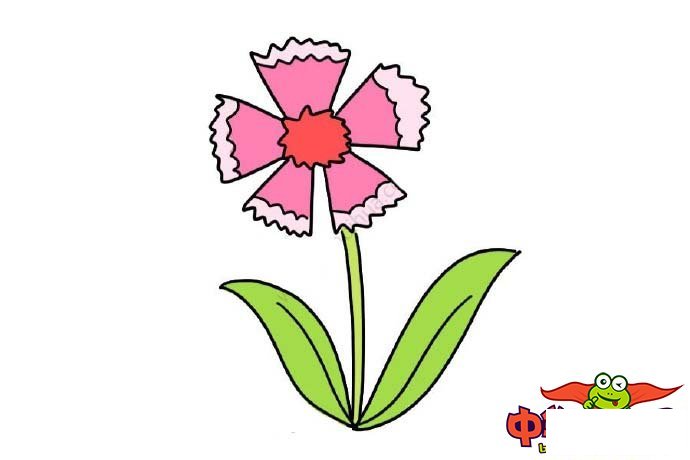 花草简笔画大全带颜色,花草树木简笔画彩色的