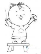 快乐指挥的大耳朵图图简笔画图片