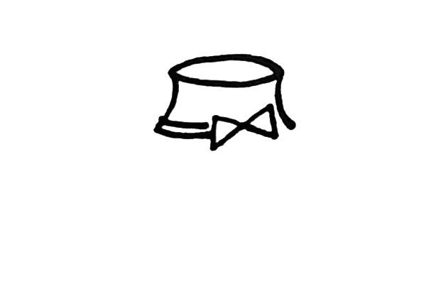 红色女帽子简笔画