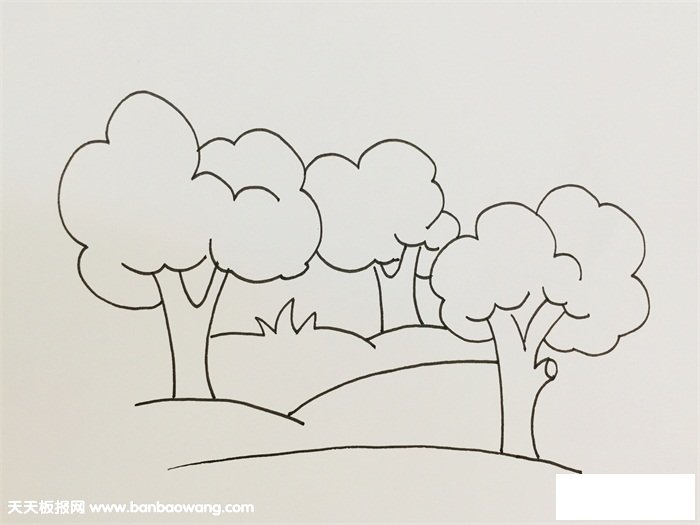 祖先生活的原始森林怎么画