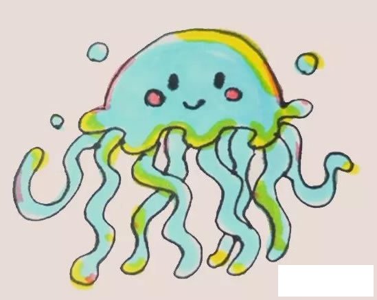水母简笔画