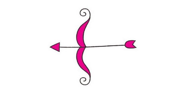 射箭简笔画图片