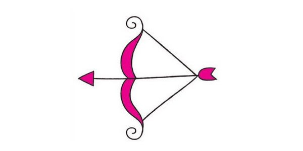 射箭简笔画完成图