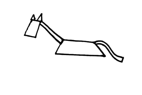 木马椅简笔画