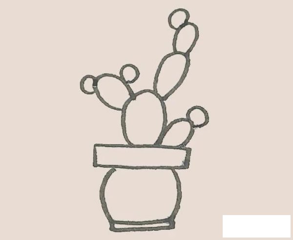 仙人掌简笔画图片