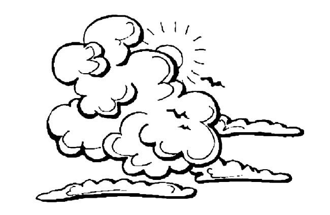 乌云简笔画图片