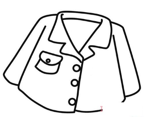 儿童外套怎么画好看 外套大简笔画图片