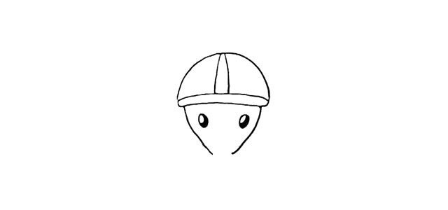 骑摩托的小狗简笔画步骤图