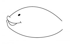 可爱的小丑鱼简笔画步骤图