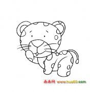 可爱的小豹子│动物简笔画