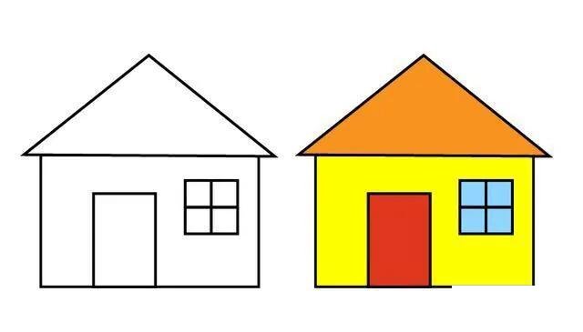 房子简笔画图片