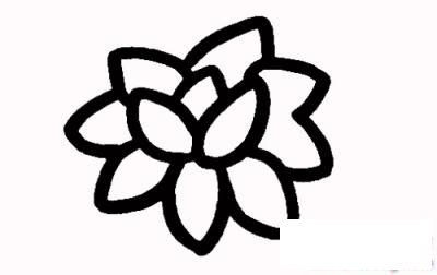 简笔画圣洁的荷花的具体画法步骤图片教程