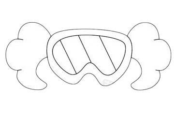 滑雪镜简笔画图片大全作品五