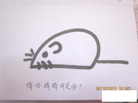 幼儿园老鼠简笔画