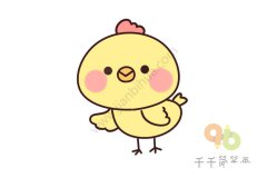 Q版萌小鸡简笔画图片