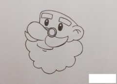 圣诞老人简笔画的画法步骤