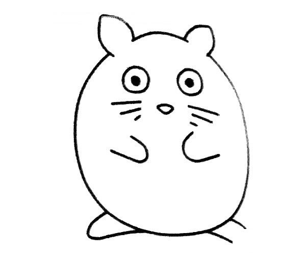 龙猫简笔画图片2