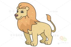 狮子简笔画 简单可爱