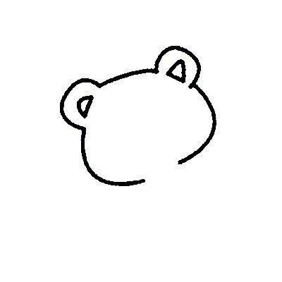 浣熊简笔画图片大全