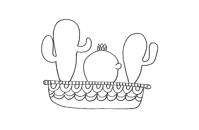仙人掌简笔画