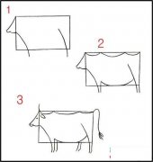 牛的简笔画画法步骤