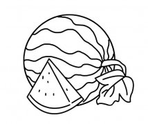 大西瓜简笔画图片